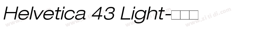 Helvetica 43 Light字体转换